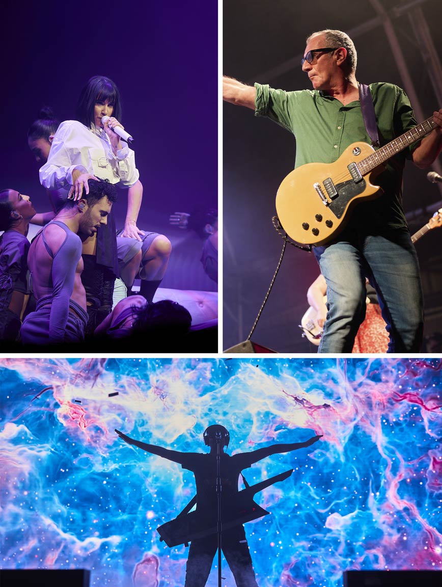 Un collage de fotografías para eventos y conciertos en Barcelona.